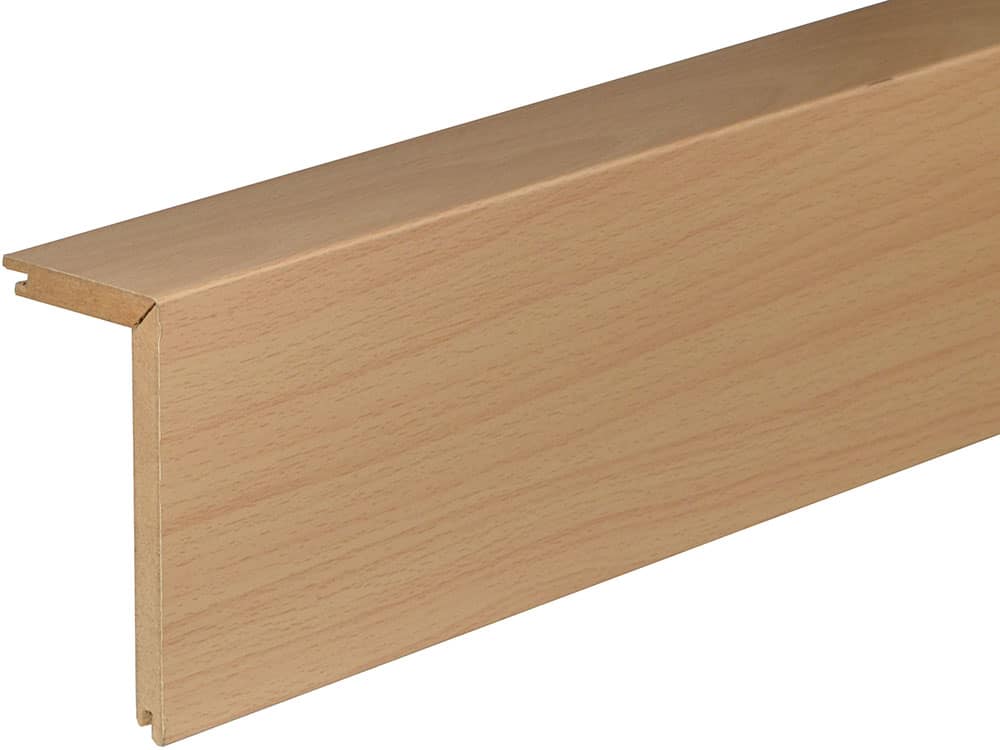 Rohrabdeckleiste FRA02 folienummantelt 41 x 91 mm Weißbuche FOBU002, 240 cm