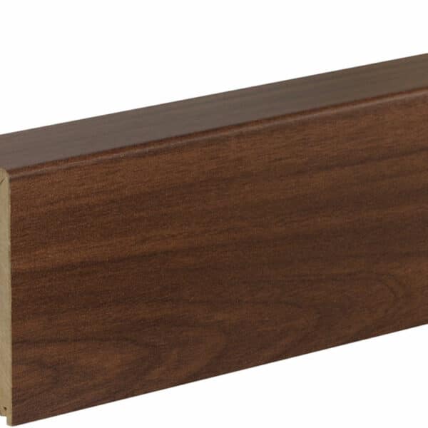 Rohrabdeckleiste FRA02 folienummantelt 41 x 91 mm Walnuß dunkel FOWA003, 240 cm