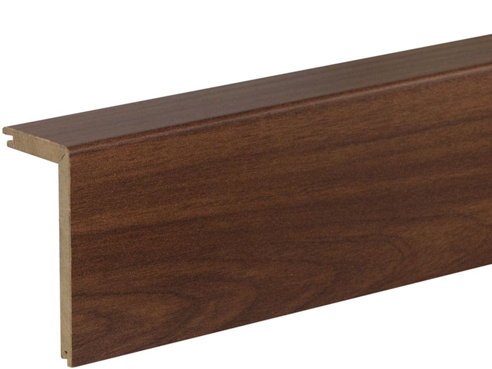 Rohrabdeckleiste FRA02 folienummantelt 41 x 91 mm Walnuß dunkel FOWA003, 240 cm