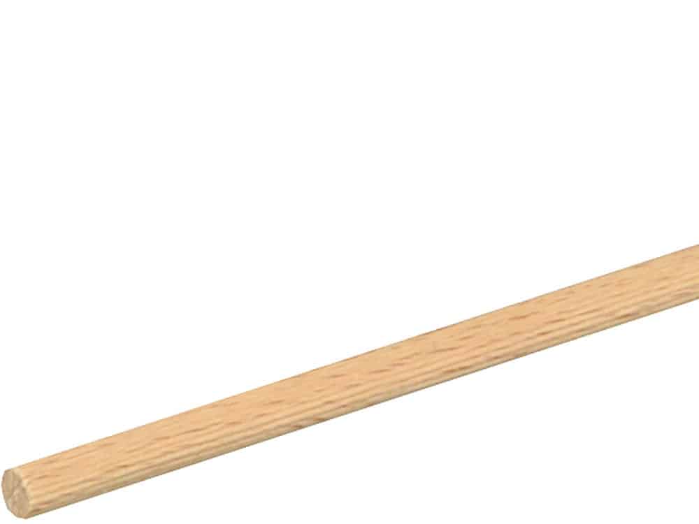 Rundstab gerillt 6 mm Buche roh, 100 cm