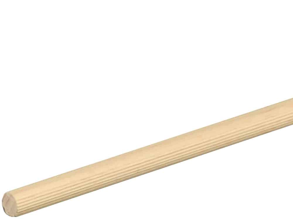 Rundstab gerillt 8 mm Buche roh, 100 cm