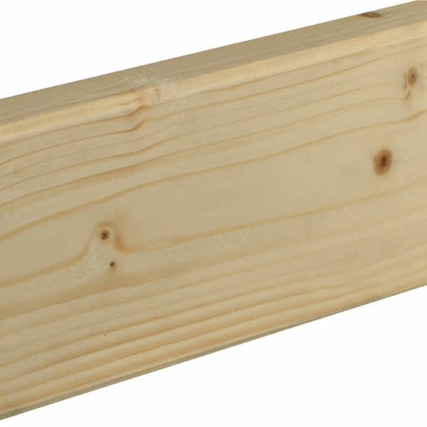 Rahmenholz gerundet 27 x 95 mm Fichte/Kiefer astig A roh, 240 cm