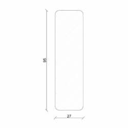 Rahmenholz gerundet 27 x 95 mm Fichte/Kiefer astig A roh, 240 cm