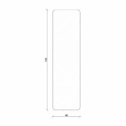 Rahmenholz gerundet 40 x 145 mm Fichte/Kiefer astig A roh, 240 cm
