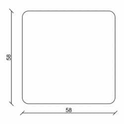 Rahmenholz gerundet 58 x 58 mm Fichte/Kiefer astig A roh, 240 cm