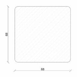 Rahmenholz gerundet 68 x 68 mm Fichte/Kiefer astig A roh, 240 cm