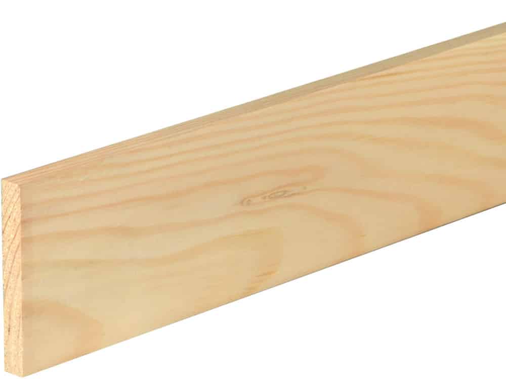 Flachleiste 10 x 70 mm Fichte/Kiefer astrein roh, 240 cm