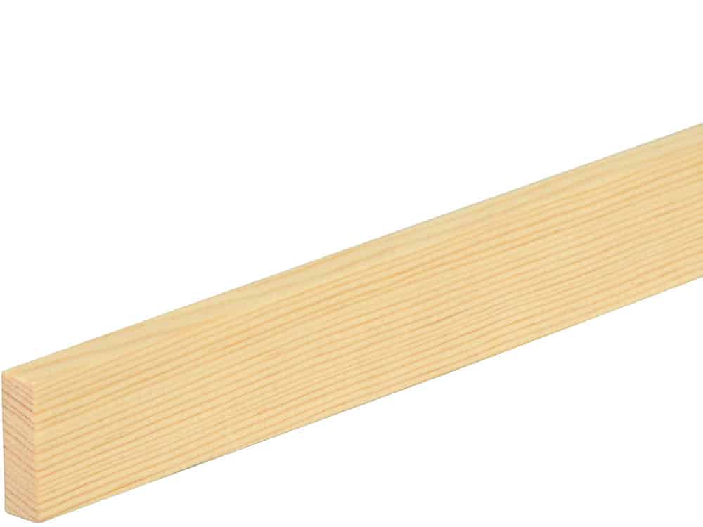 Flachleiste 10 x 29 mm Fichte/Kiefer astrein roh, 100 cm