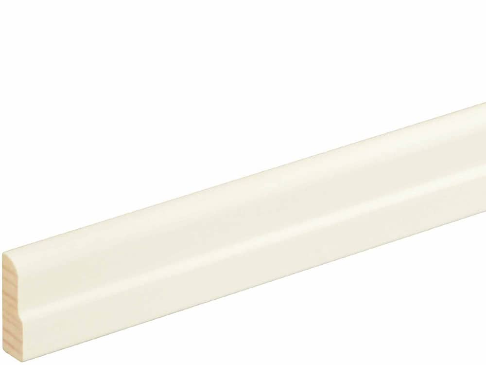 Profilleiste L0201, RAL9010 07 x 23 mm Fichte/Kiefer weiß lackiert, 240 cm