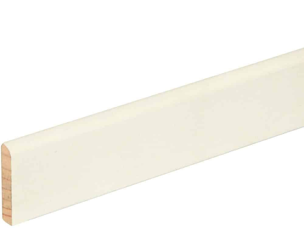 Profilleiste L0201, RAL9010 05 x 29 mm Fichte/Kiefer weiß lackiert, 240 cm