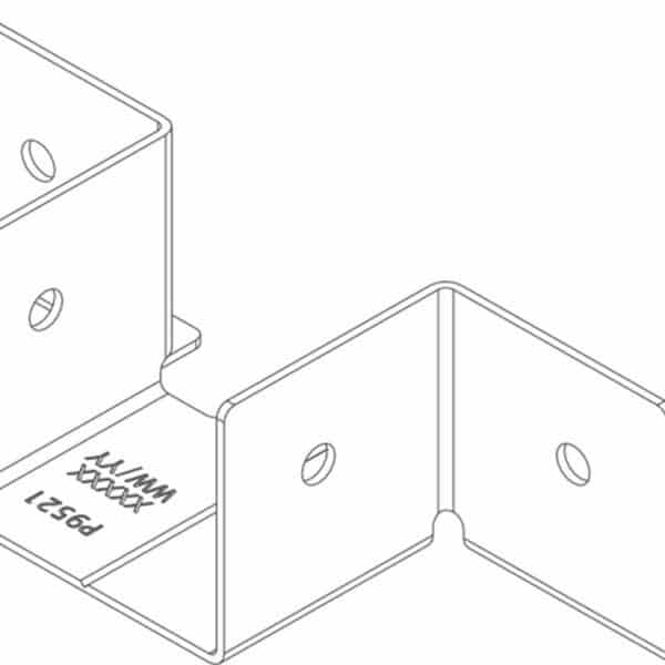 Twinson Eckverbinder V2A für "Die Mittlere"