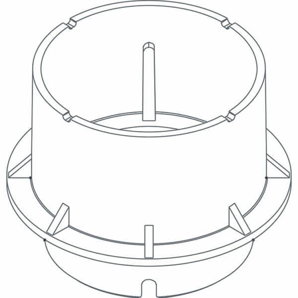 Twinson Adapter Drehfuß für Aufbauhöhen von 95 - 215 mm