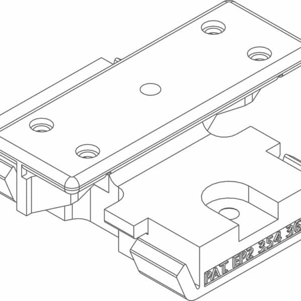 Twinson Montageclip für CHARACTER MASSIVE und MAJESTIC MASSIVE PRO für Alu-Trägerprofile