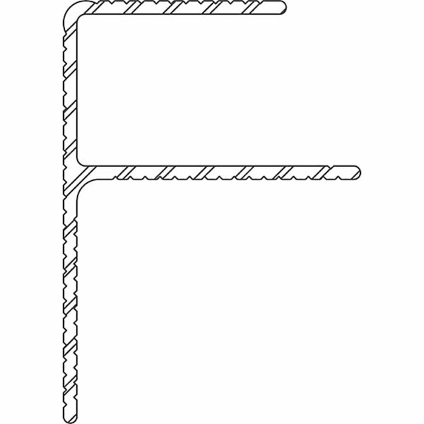 Twinson Alu Rand-/Abschlussprofil, 50 x 42 mm