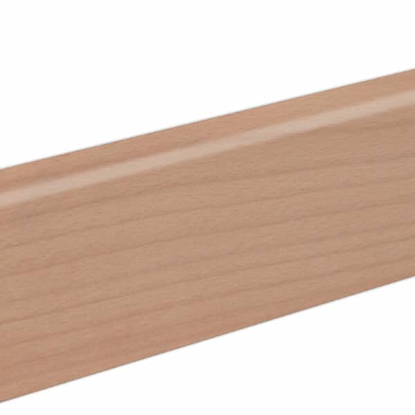 Sockelleiste SU060L FA furniert 19 x 58 mm Buche Ton 0 FRBU071 lackiert, 250 cm