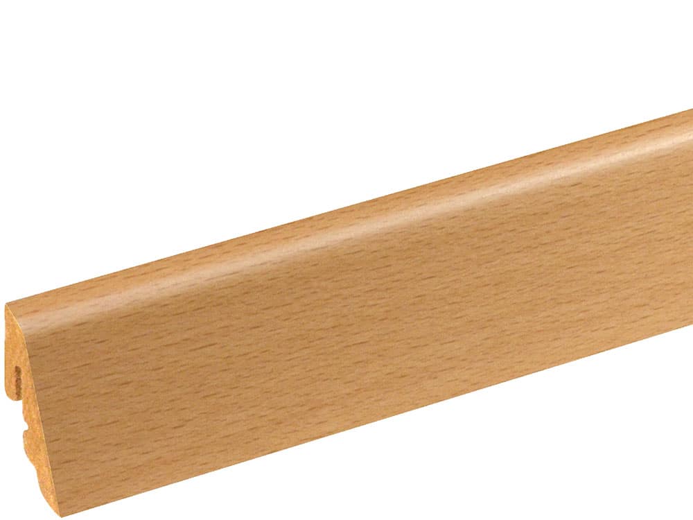 Sockelleiste SU006L FA furniert 18,5 x 38,5 mm Buche Ton 0 FRBU071 lackiert, 250 cm
