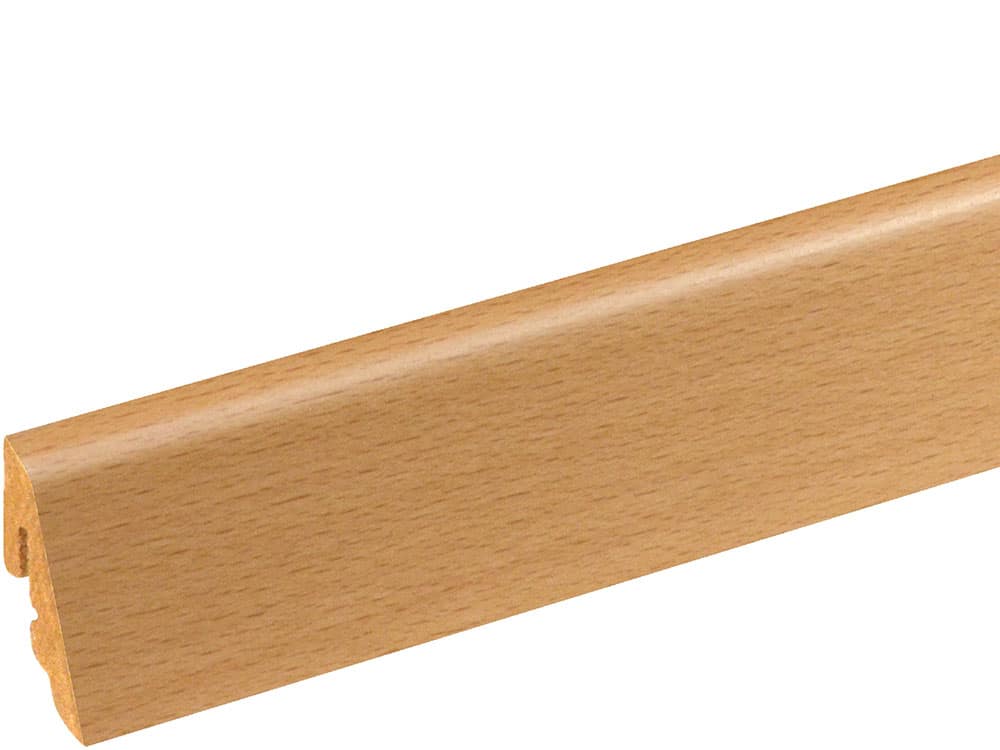 Sockelleiste SU006L MD furniert 18,5 x 38,5 mm Buche Ton 0 FRBU071 lackiert, 240 cm