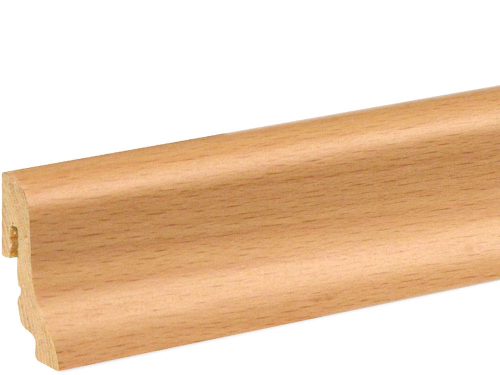 Sockelleiste SU018L MD furniert 18,5 x 38,5 mm Buche Ton 0 lackiert FRBU071, 240 cm