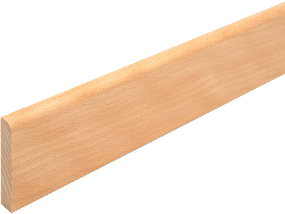 Sockelleiste S0602 9 x 60 mm Buche natur lackiert, 240 cm