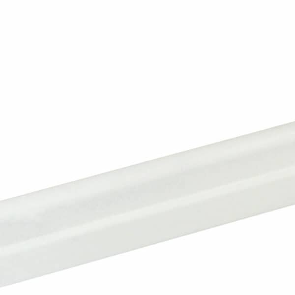 Sockelleiste S0201 7 x 23 mm Buche Weiß lackiert, 240 cm