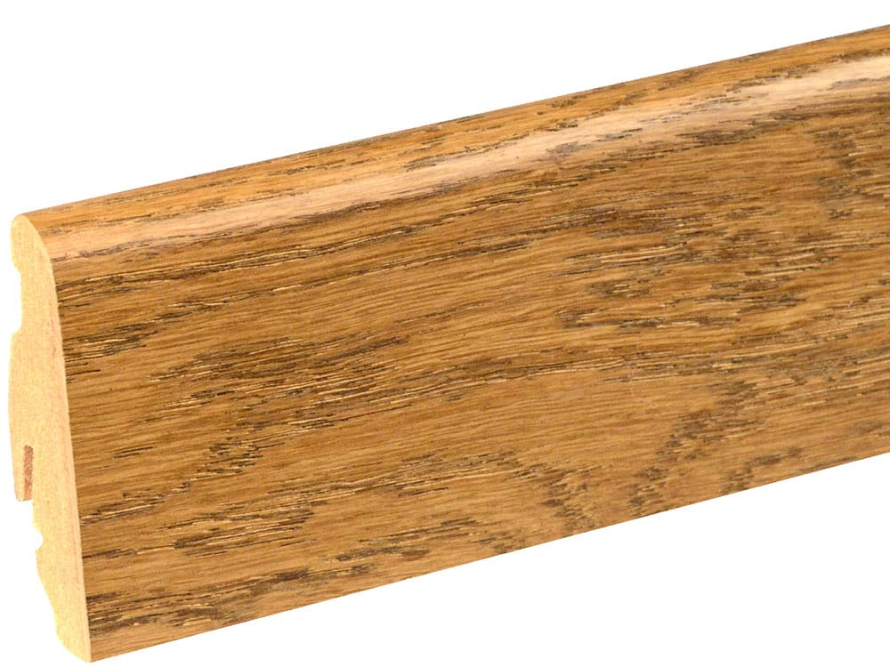 Sockelleiste SU060L MD furniert 19 x 58 mm Eiche dunkel FLEI193 lackiert, 240 cm