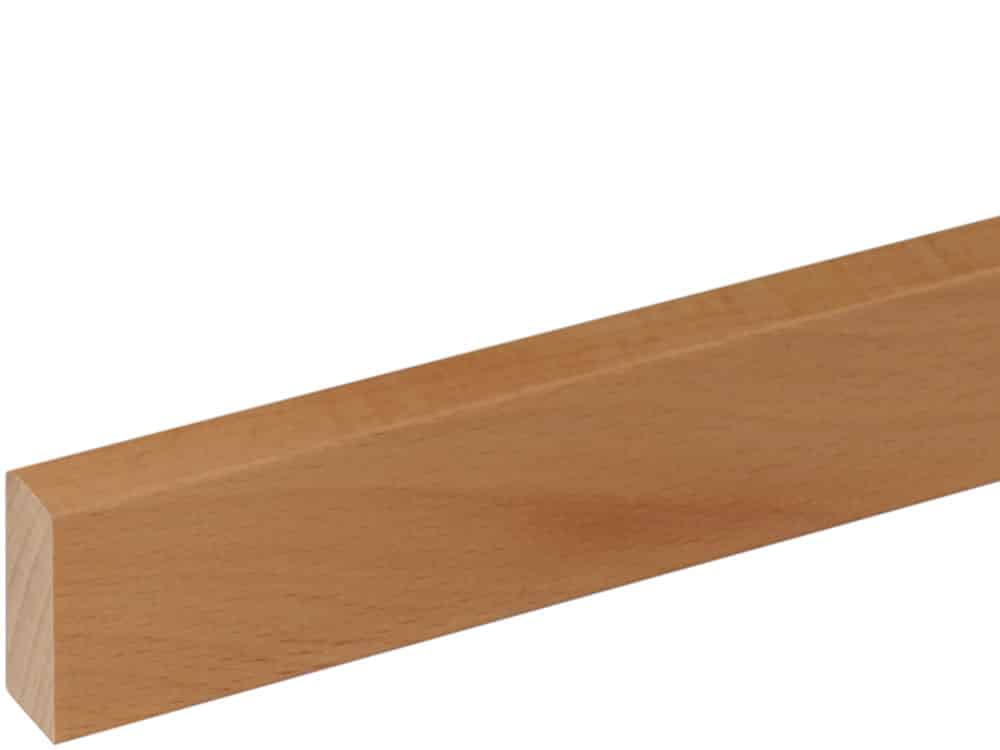 Sockelleiste S0010 9,4 x 33 mm Buche gedämpft, natur lackiert, 240 cm