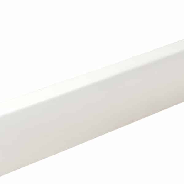 Sockelleiste S0402 Massiv GG 15-20 12 x 40 mm Buche weiß RAL9016 lackiert, 240 cm