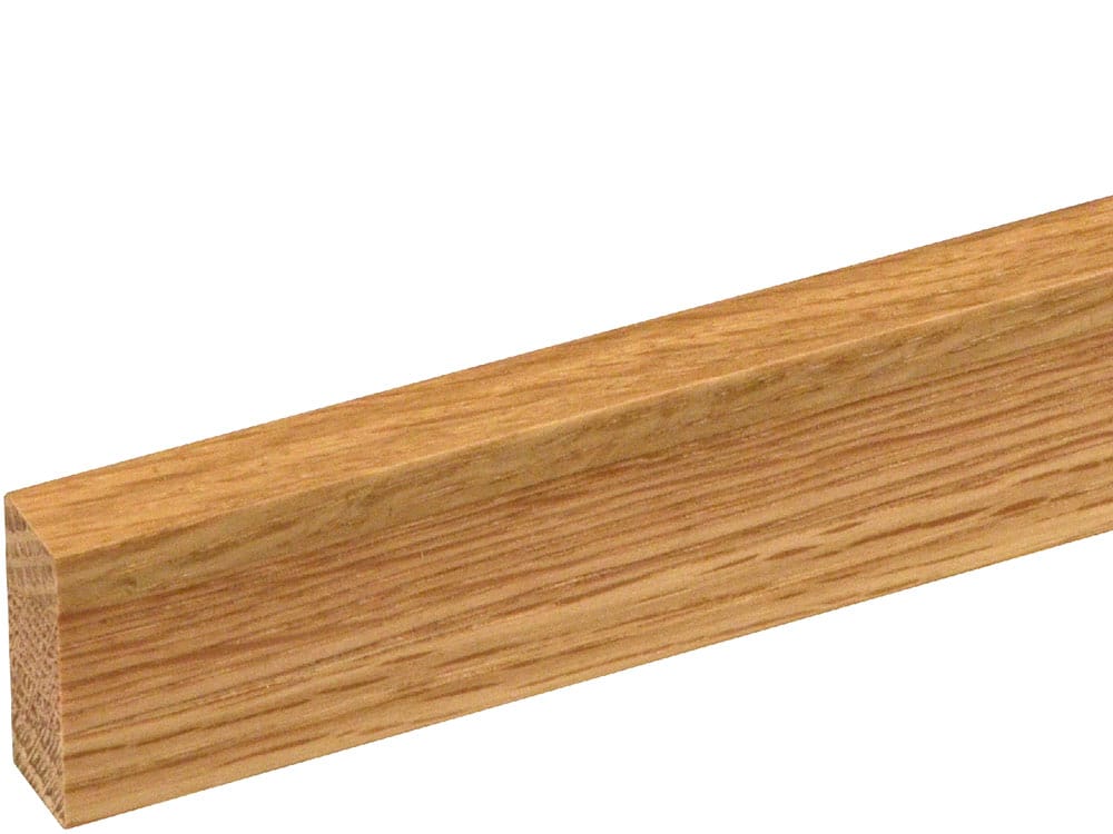 Sockelleiste S0010 Dämmstreifen fallend 9,4 x 33 mm Eiche A lackiert, 240 cm