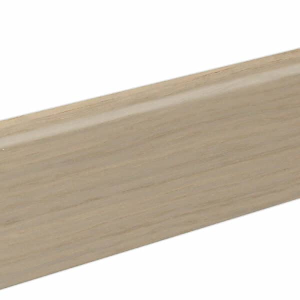 Sockelleiste SU060L MD furniert 19 x 58 mm Eiche weiß FLEI203 lackiert, 240 cm