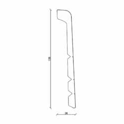 Sockelleiste FU138K foliert 26 x 138 mm Weiß FOFA015, 240 cm