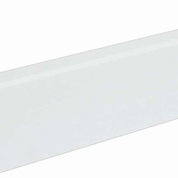 Sockelleiste SU060L FA furniert 19 x 58 mm Buche weiß RAL9010 FRBU071 lackiert, 250 cm