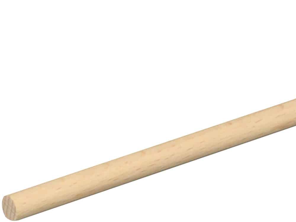 Rundstab glatt 8 mm Buche roh, 100 cm