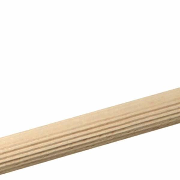 Rundstab gerillt 14 mm Buche roh, 100 cm