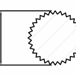 Rundstab gerillt 14 mm Buche roh, 100 cm
