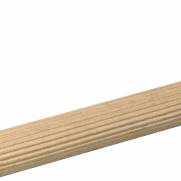 Rundstab gerillt 20 mm Buche roh, 100 cm