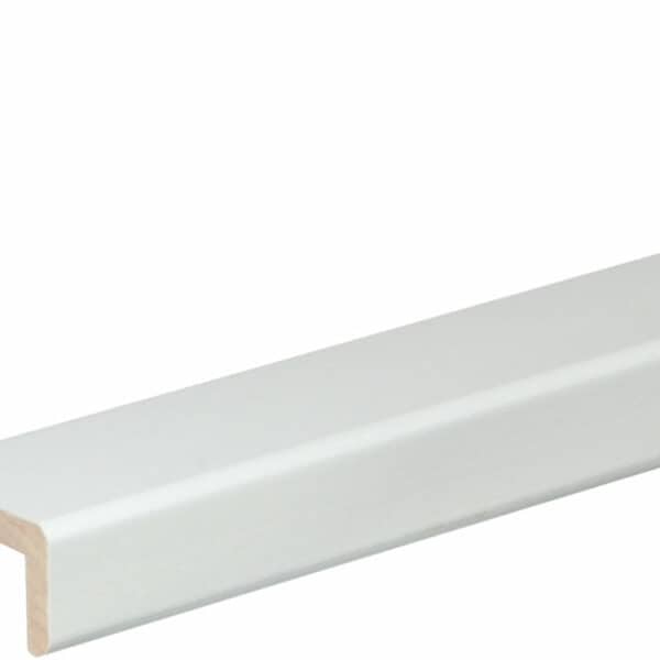 Winkelleiste 19 x 33 mm Buche Weiß lackiert, 240 cm