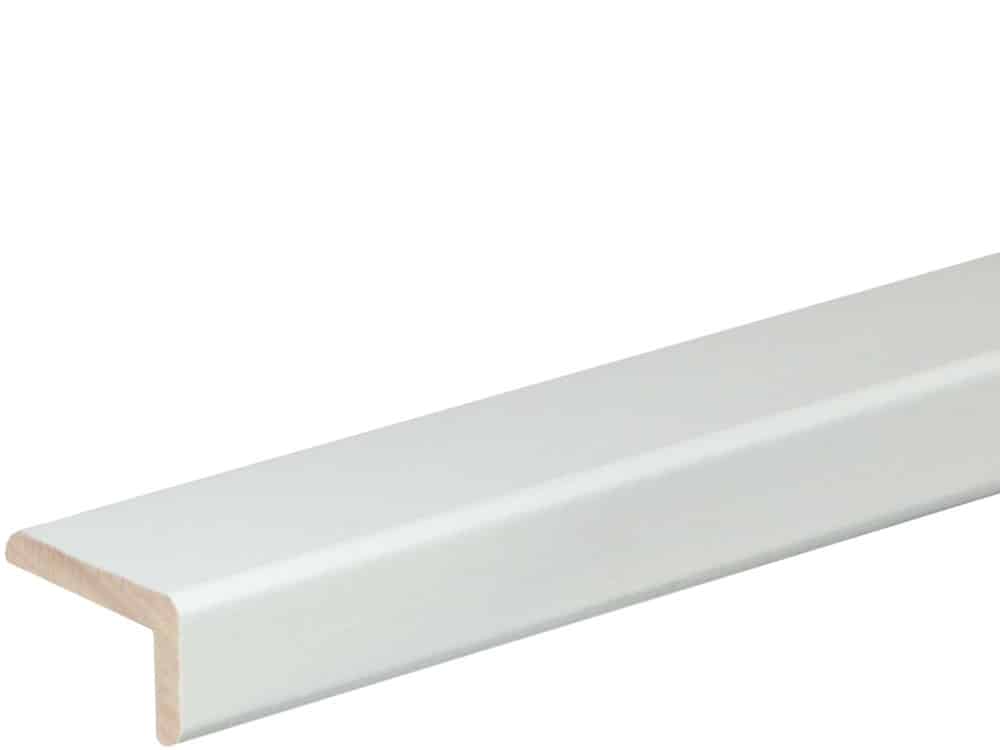 Winkelleiste 19 x 33 mm Buche Weiß lackiert, 240 cm