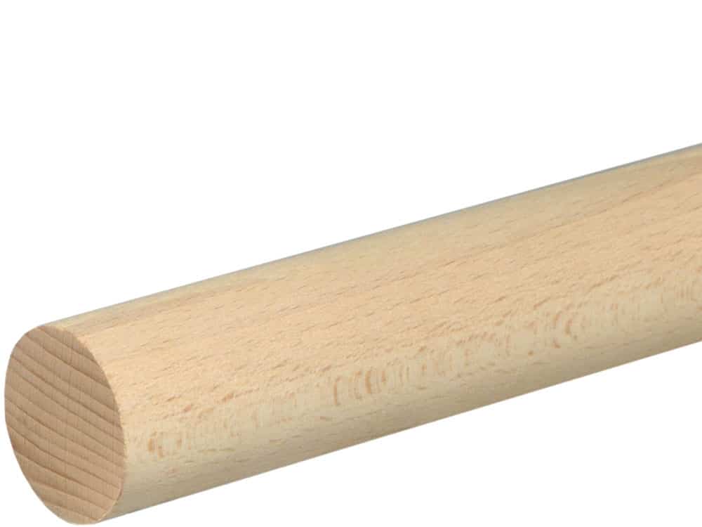 Rundstab glatt 40 mm Buche roh