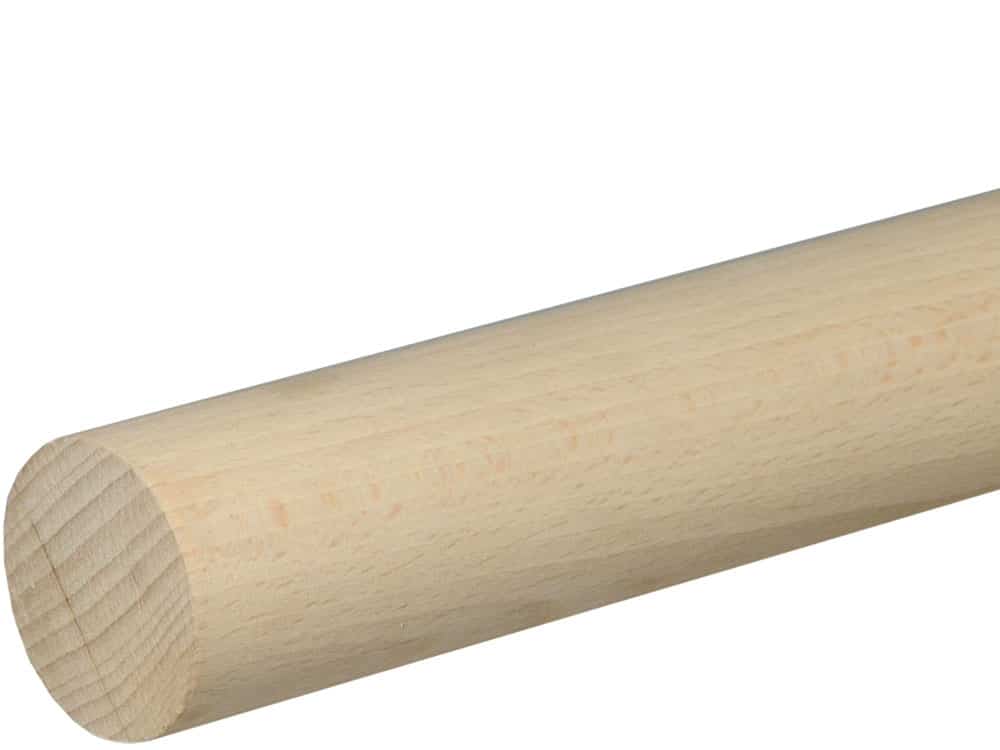 Rundstab glatt 45 mm Buche roh, 100 cm