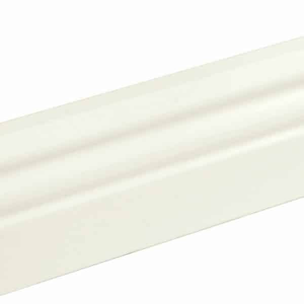 Sockelleiste profiliert L0132L, RAL9010 18 x 58 mm Fichte/Kiefer weiß lackiert, 240 cm