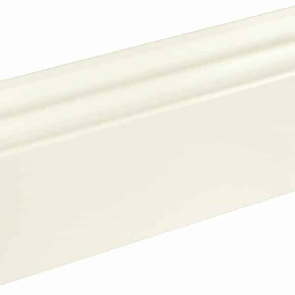 Sockelleiste profiliert L0089L, RAL9010 18 x 96 mm Fichte/Kiefer weiß lackiert, 240 cm